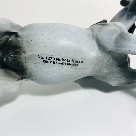 Breyer Nokota Horse Blue Roan Mustang #1279 2007 Benefit Model Figure Gray Black - Picture 7 of 9